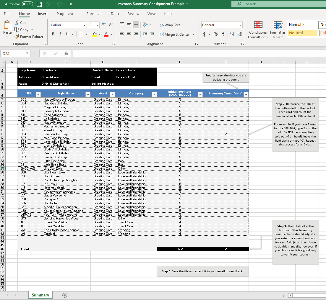 Consignment with IMPAPER IMPAPER