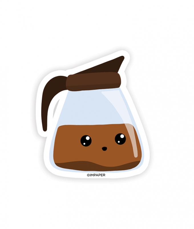 Coffee Pot Sticker IMPAPER