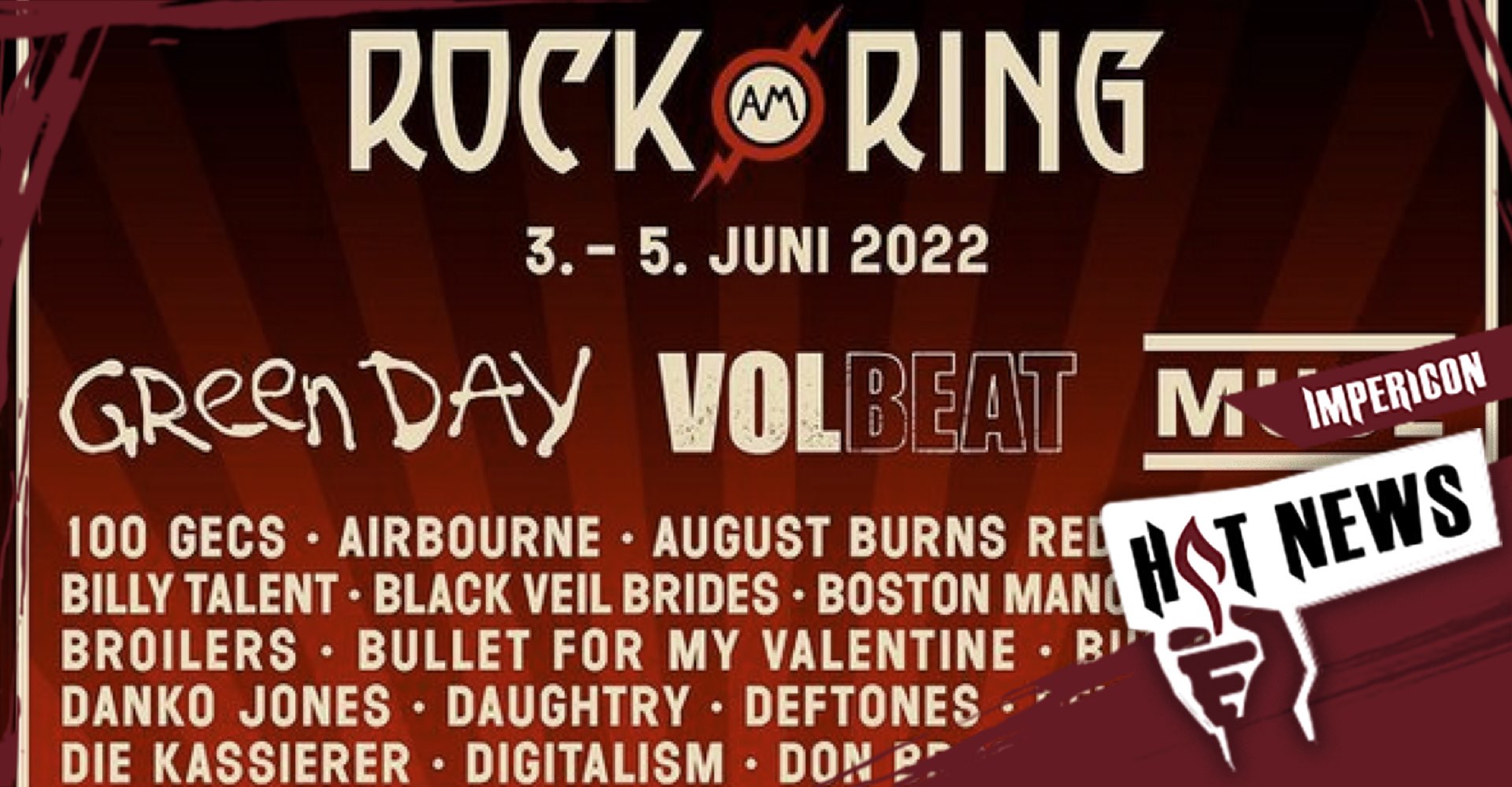 Rock Am Ring H.P. Baxxter bestätigt neue Bands für 2022