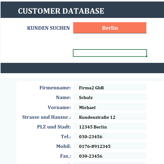 Customer Database PRO Kundendatenbank inkl. Rechnungsprogramm