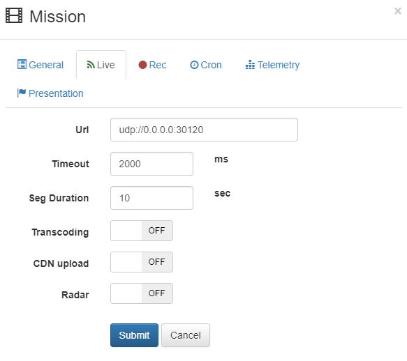 STANAG On Demand Live HLS playback and recording