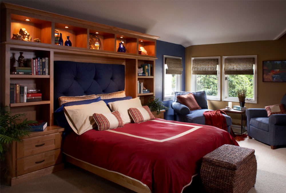 Bookcase Headboard Design Ideas