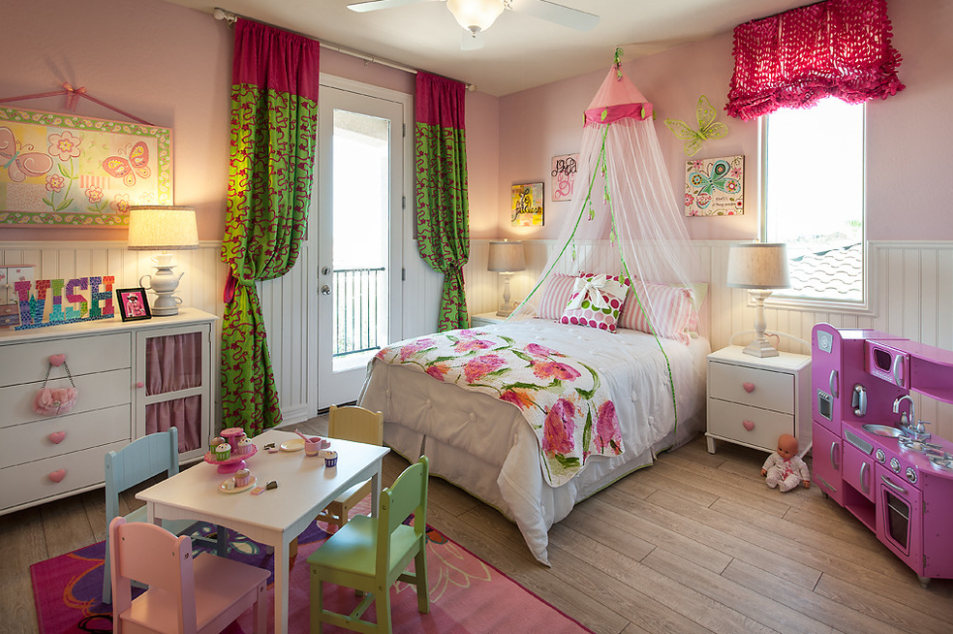 Gorgeous pink that will work for a nursery design or a bedroom design. Princess Bedroom Ideas For Little Girls