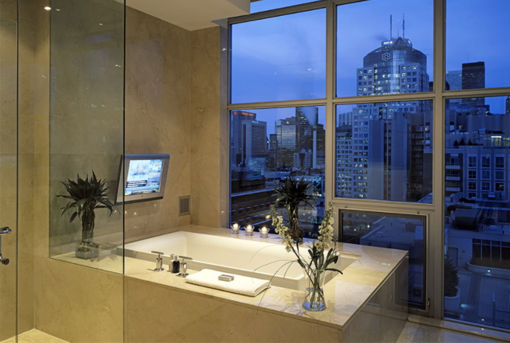 Modern Corner Bathtub Ideas (29 Pictures)