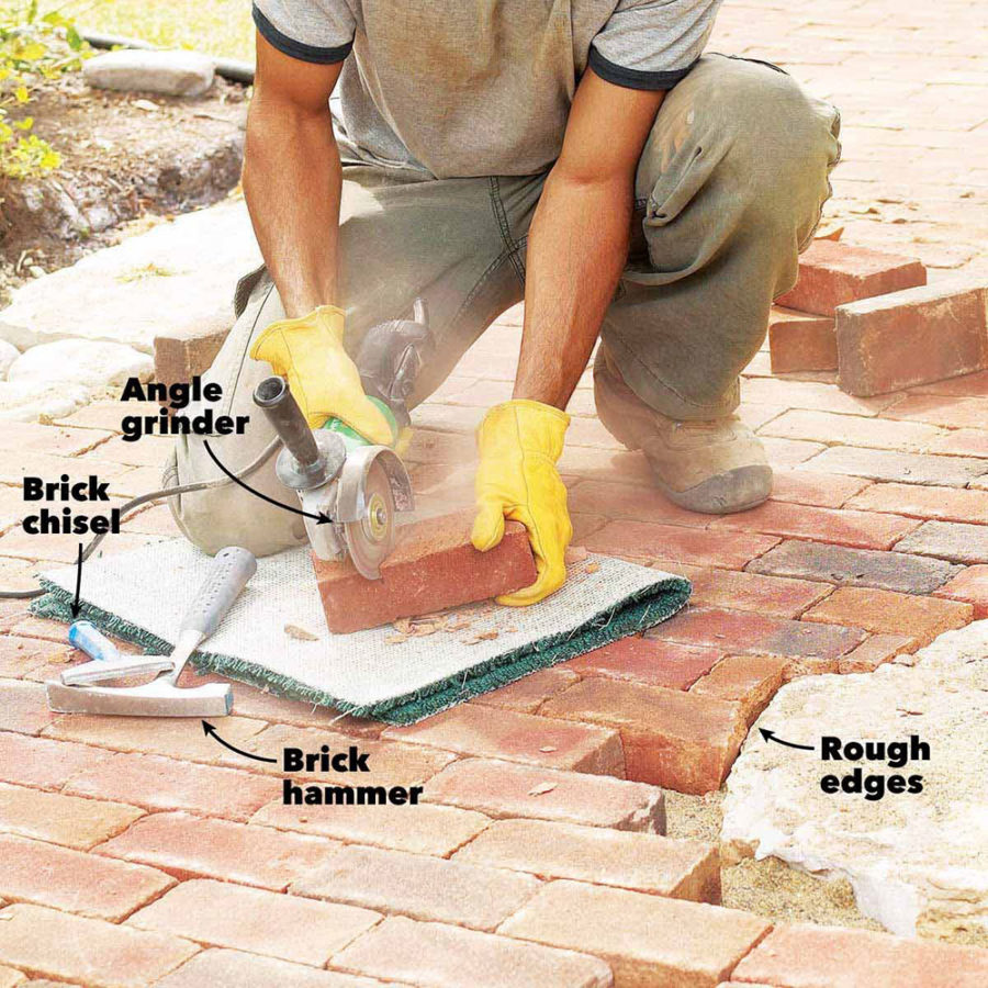 How to cut brick without messing them up