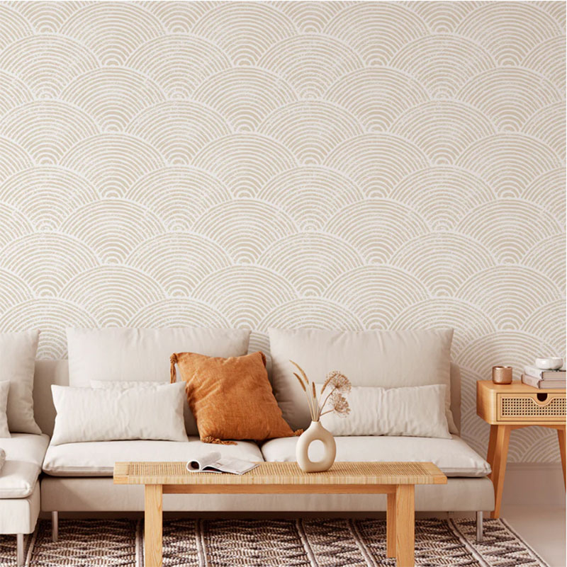 Bohemian Vibes Create an Ethereal Atmosphere with Boho Peel and Stick Wallpaper