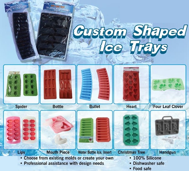Custom Shaped Ice Cube Trays! Promotional Product Ideas by
