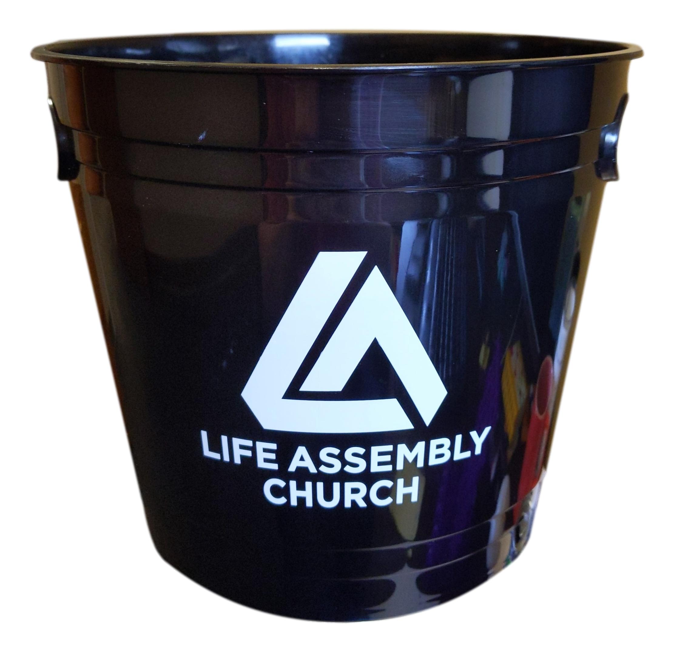 Plastic Offering Bucket w/ Handles Item PB120