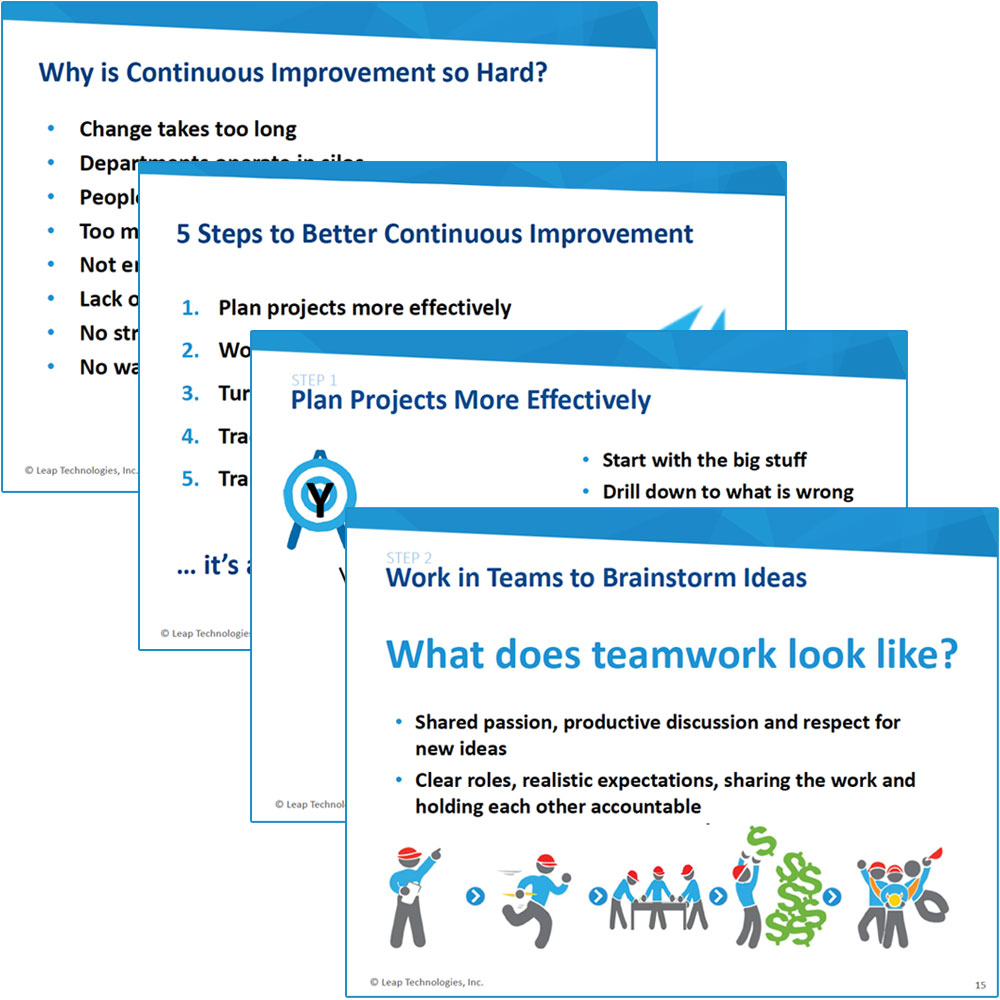5 Steps to Successful Continuous Improvement Leap Technologies 5 Steps to Successful Continuous Improvement Leap Technologies