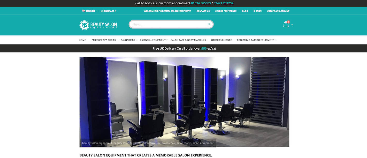 PJS Beauty Salon Equipment Improve My Search Ranking