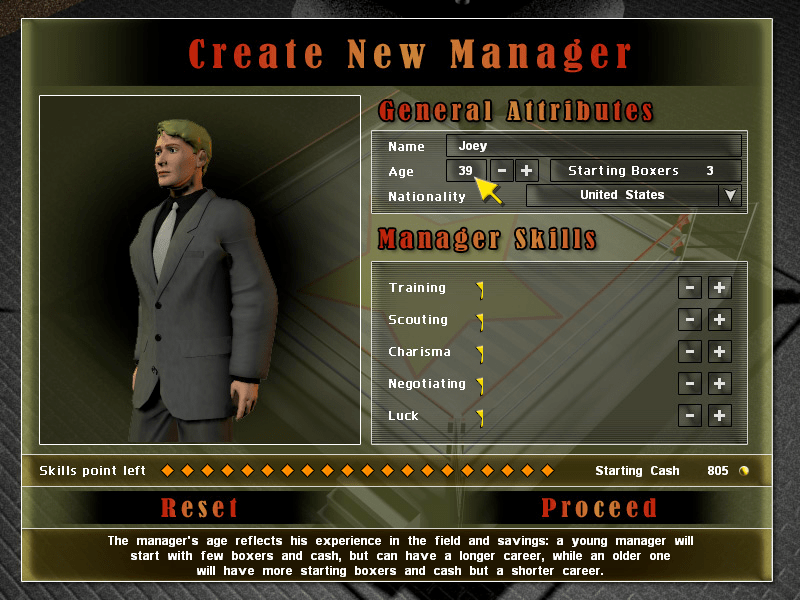 Once you've set up the training regimen, your boxers will automatically