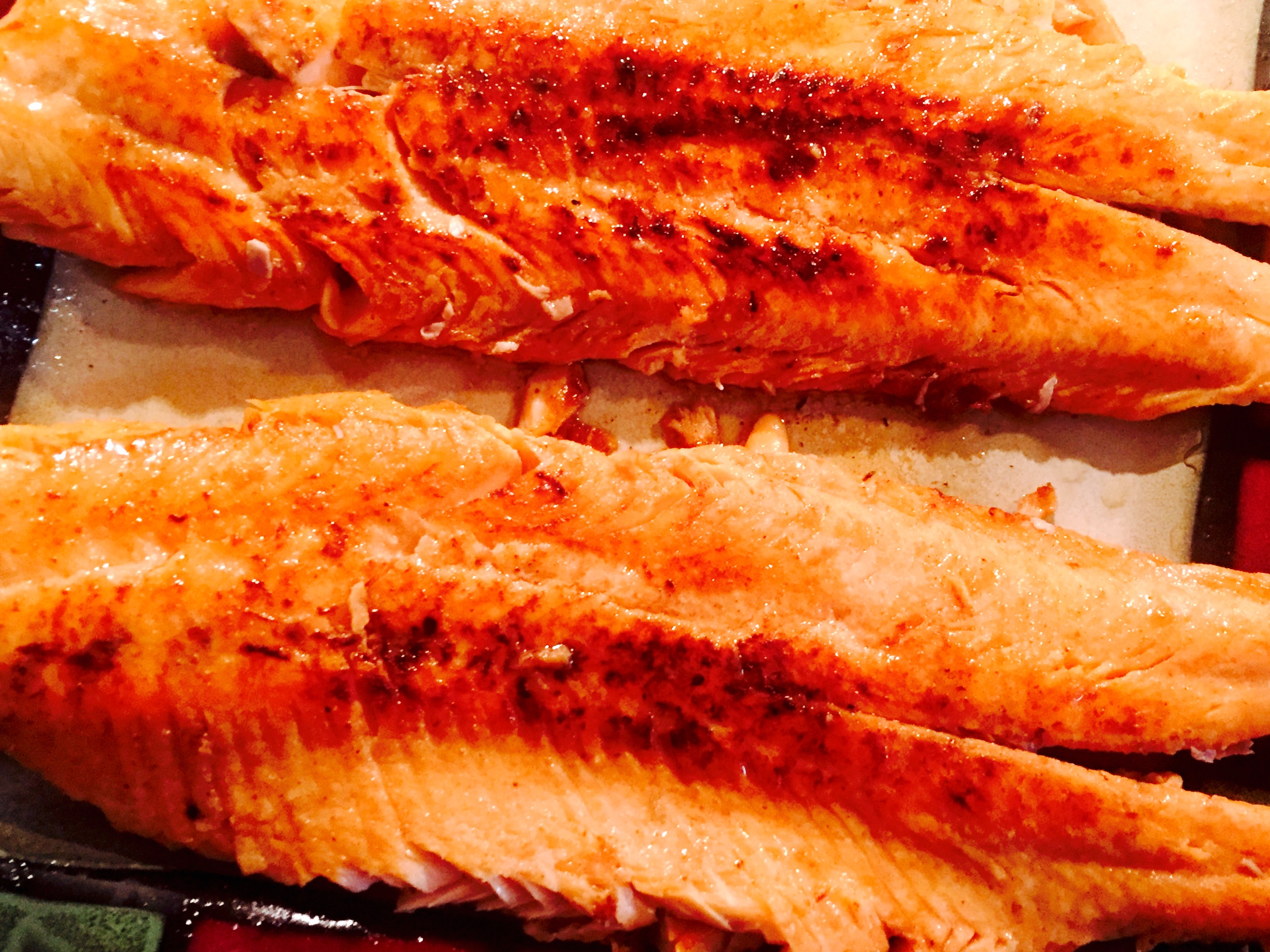 Pan Fried Trout With MapleGlazed Carrots & Cauliflower Rice