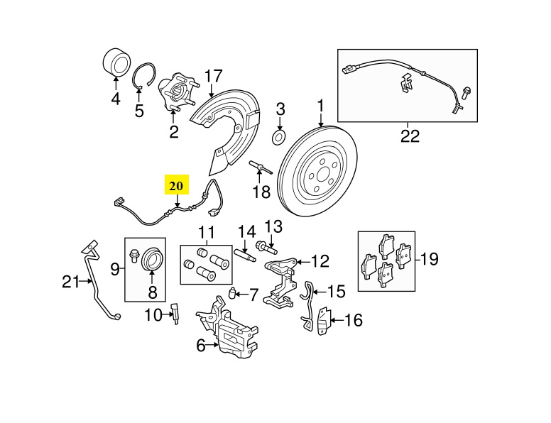 IMS GENUINE JAGUAR REAR BRAKE PAD SENSOR C2D2976 JAGUAR S TYPE XF XJL X200 X250 X351 1999