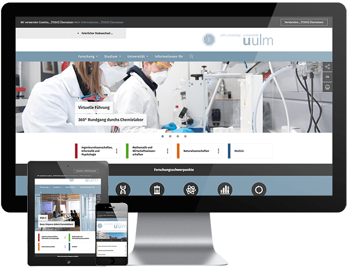 University of Ulm in2code Wir leben TYPO3