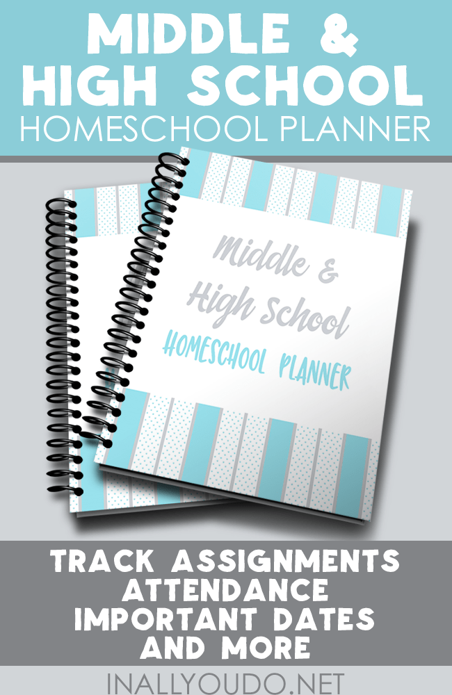 Middle & High School Planner In All You Do