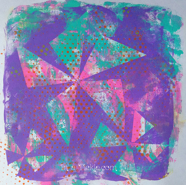 Easy to Make Stencil Masks for Gelli Printing In A Tickle