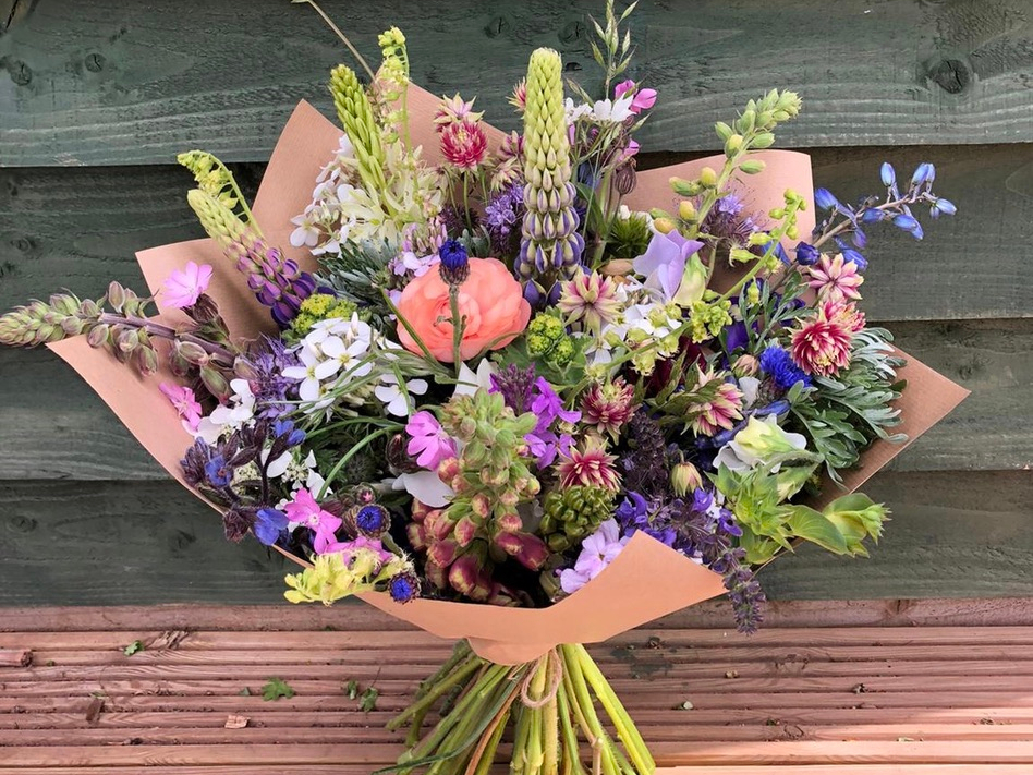 In Bloom Devon organic seasonal cut flowers grown in Devon