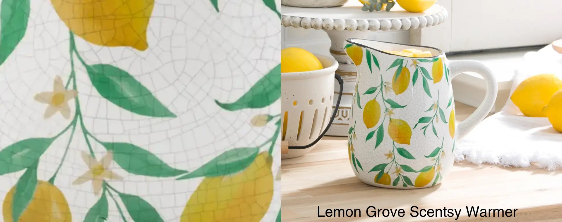 Lemon Grove Pitcher Scentsy Warmer