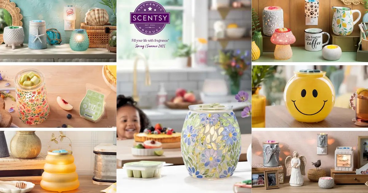 Scentsy 2025 Spring Summer Catalog Leaving 8/31 Incandescent.Scentsy.us