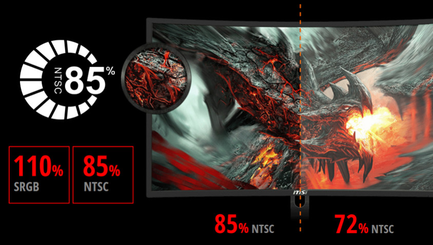 MSI Optix G241VC 23.6” 1ms 75Hz FreeSync VA Full HD Curved Gaming