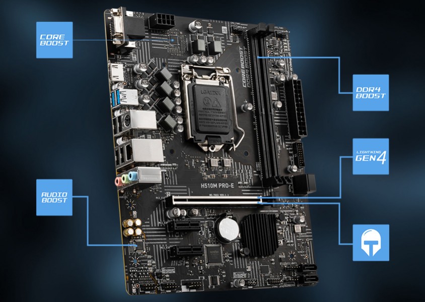 MSI H510M ProE Ddr4 1200 Pin Micro Atx Anakart