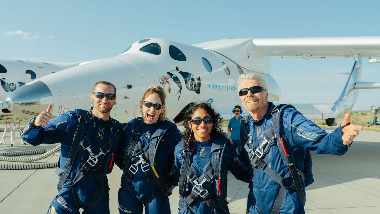 Virgin Galactic completes first fully crewed rocketpowered spaceflight