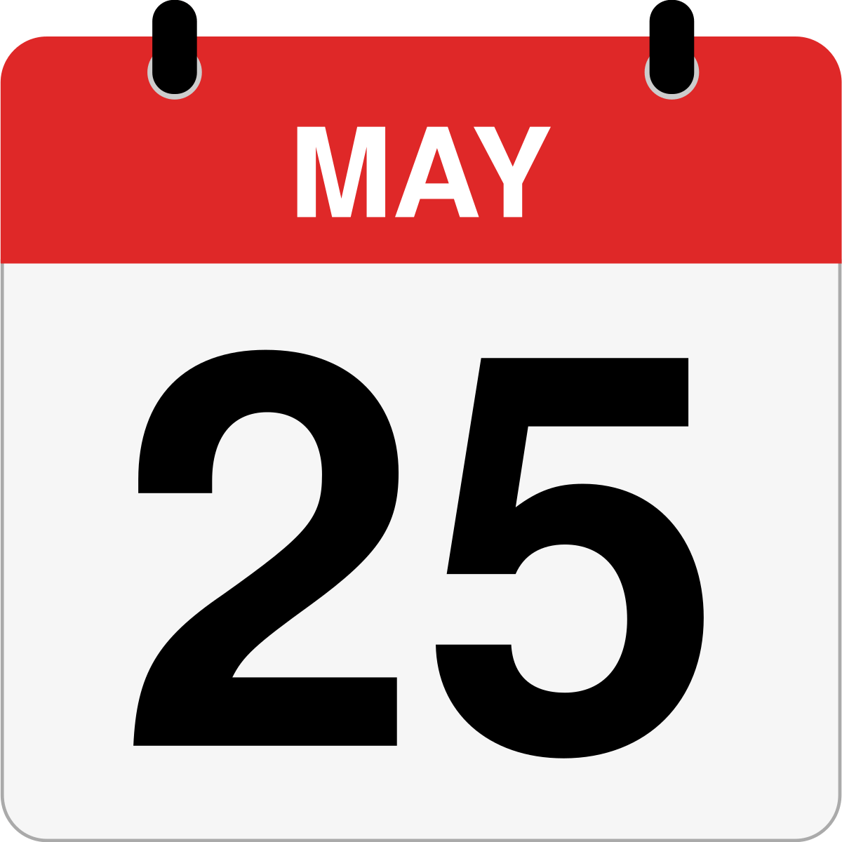 How Many Days Until May 25th Inch Calculator