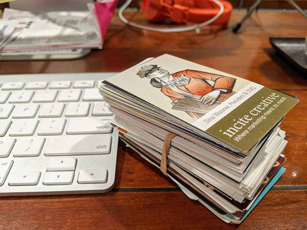 Wondering What to Do With That Growing Pile of Business Cards