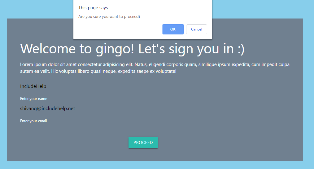 Dialog Boxes in JavaScript