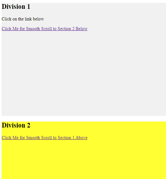 The scrollbehavior Property in CSS