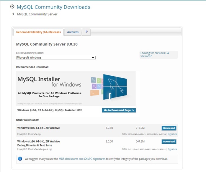 MySQL Workbench Download and Installation for Windows and Linux