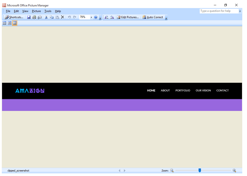 Take a screenshot from a particular section of a page using Node.js and