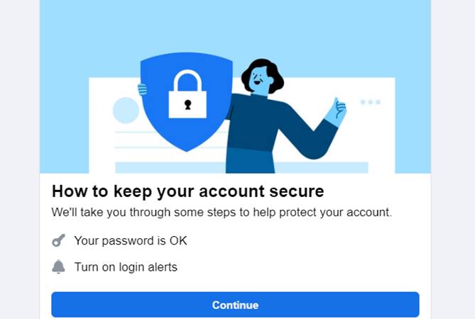 Keeping Your Account Secure Facebook Help Center