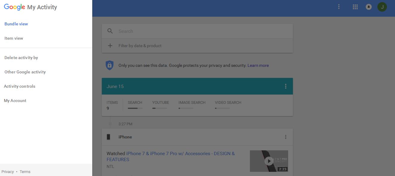 My Activity' Site Launched by Google indeedseo