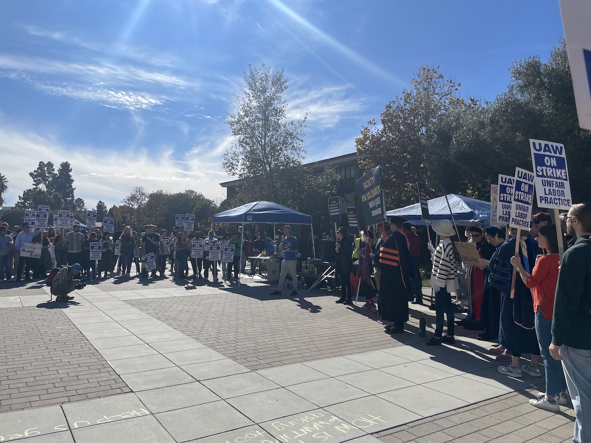 UC Santa Barbara Faculty Rally in Support of Striking Academic Workers
