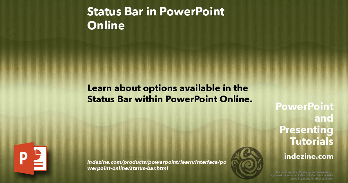 Status Bar in PowerPoint Online
