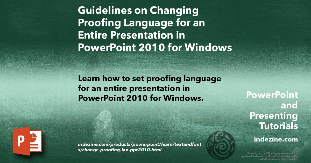 How to change the language in powerpoint poogene
