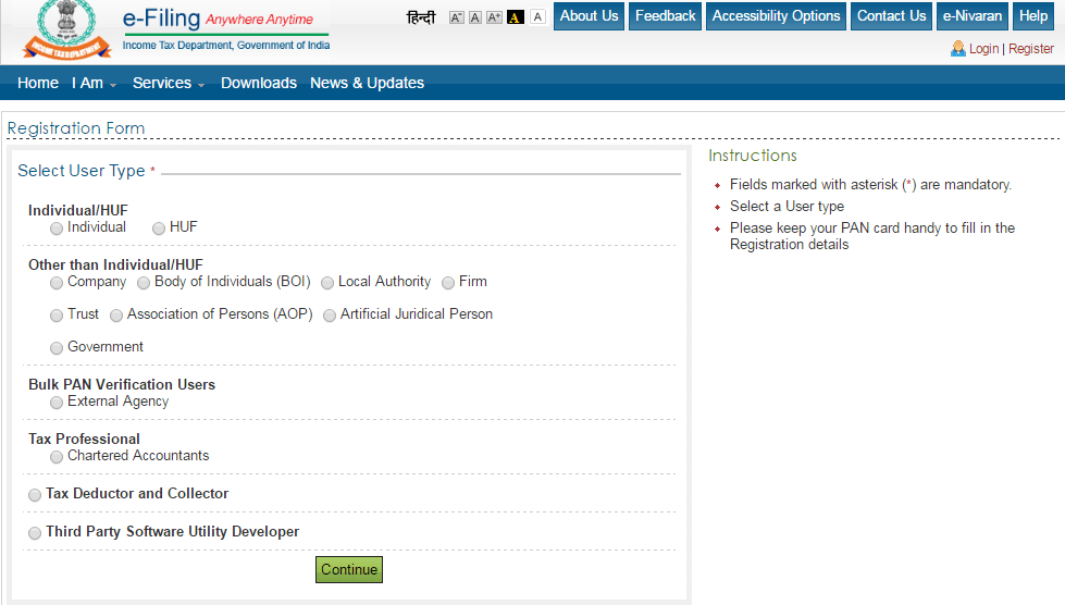 New Pan Card Form Free Download