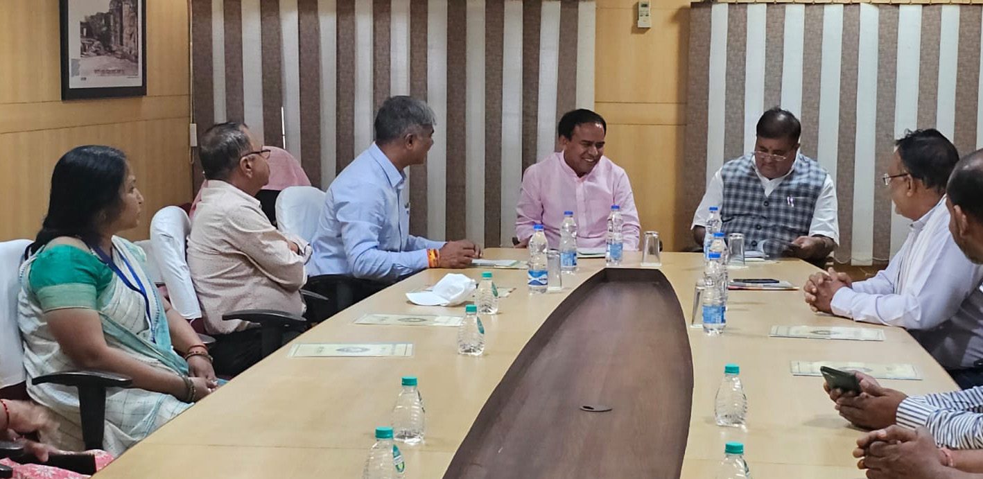 Rawat on visit to Vidisha DCCB in MP