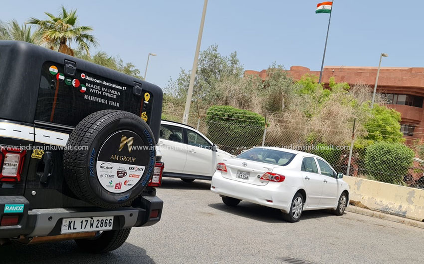 Indian reaches Kuwait driving Kerala registered car for 10000s of