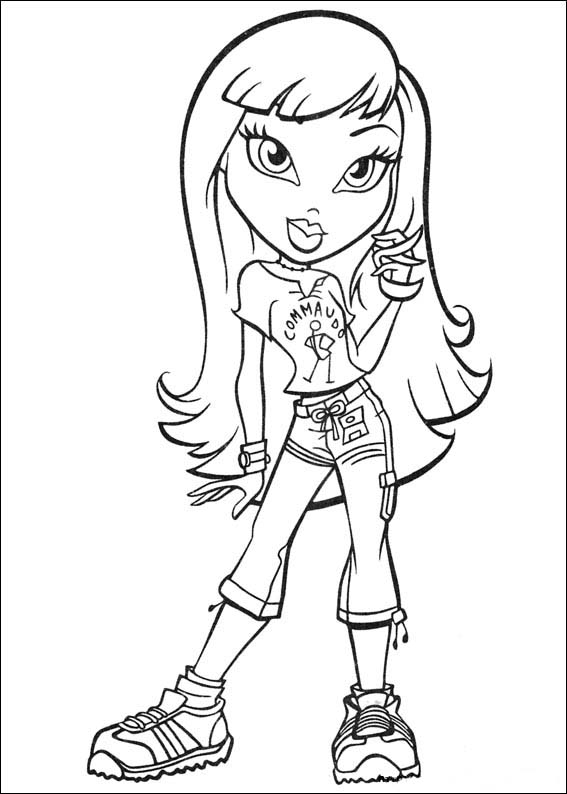 Coloring Pages Nice Bratz Coloring Pages