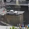 Watch Huge Sinkhole near hospital dramatically swallows vehicles on