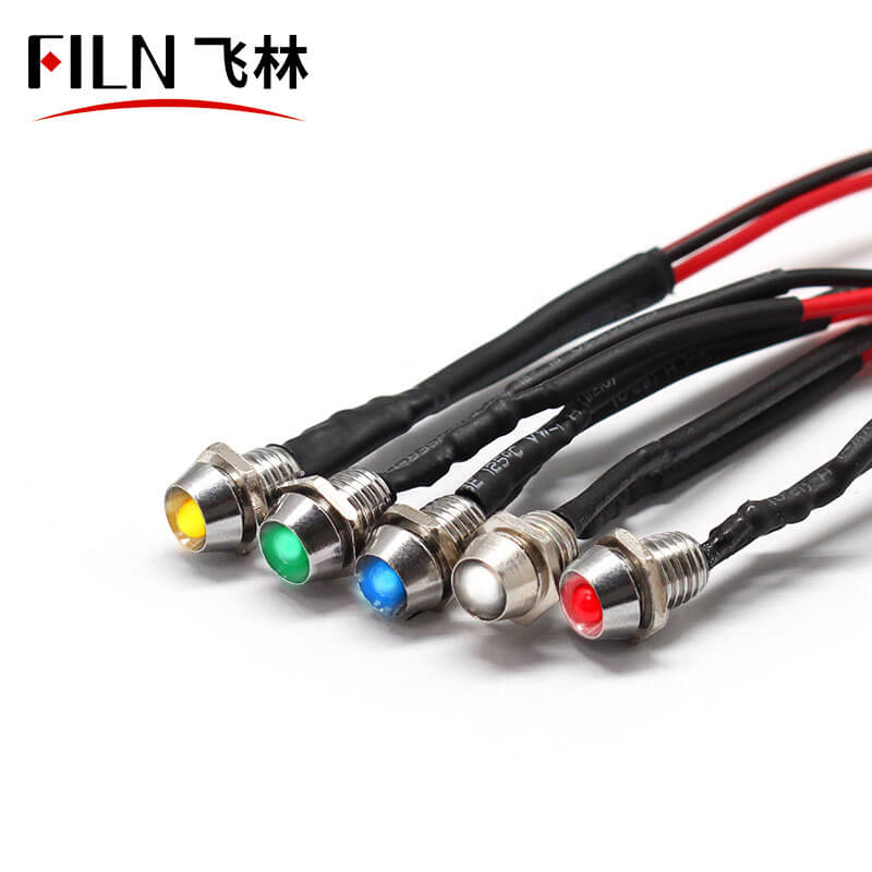 12v green Cheap price 6mm metal led indicator light indicatorlight