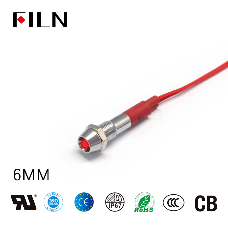 12V Red Mini LED Indicator Lamp Light indicatorlight