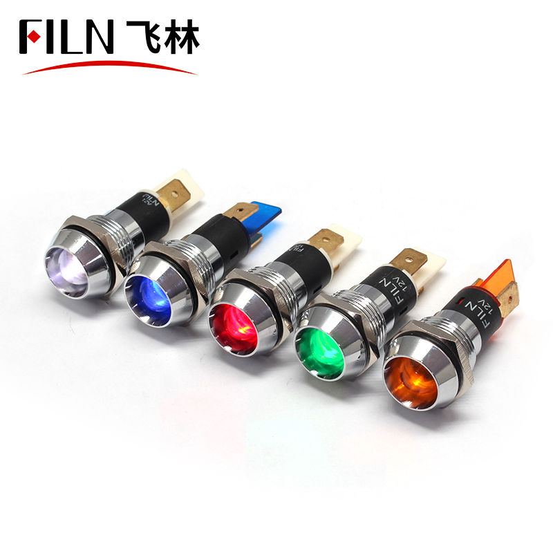 16MM 12v red led ip67 metal signal indicator light indicatorlight