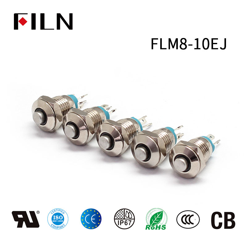 8MM Small Push Button Switch Momentary Switch With Light