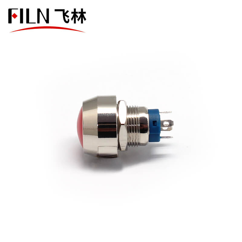 4PIN 110V Momentary Push Button Switch indicatorlight