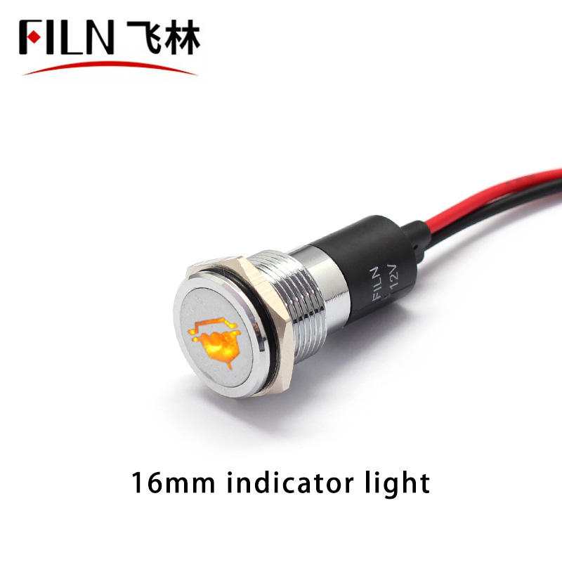 14MM Fuel Filter Warning Indicator Light Automobile Indicator Light