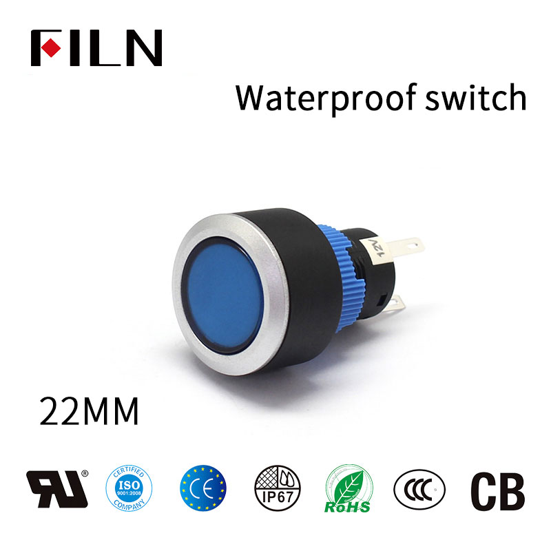 no push button switchFILN The Plastic Button Switch Waterproof With Light