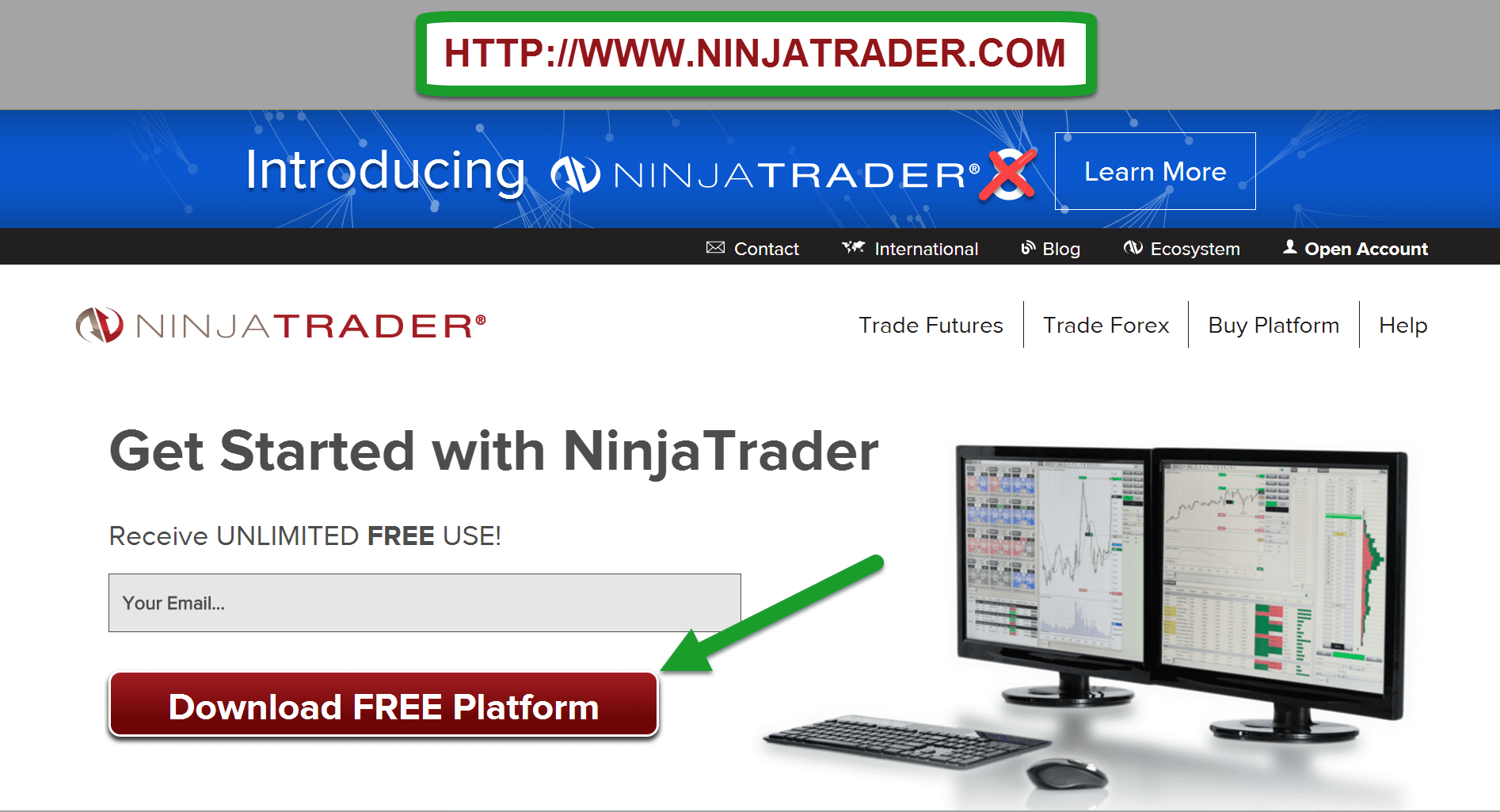 Get Your Fast and FREE NinjaTrader Download Here • Indicator Warehouse